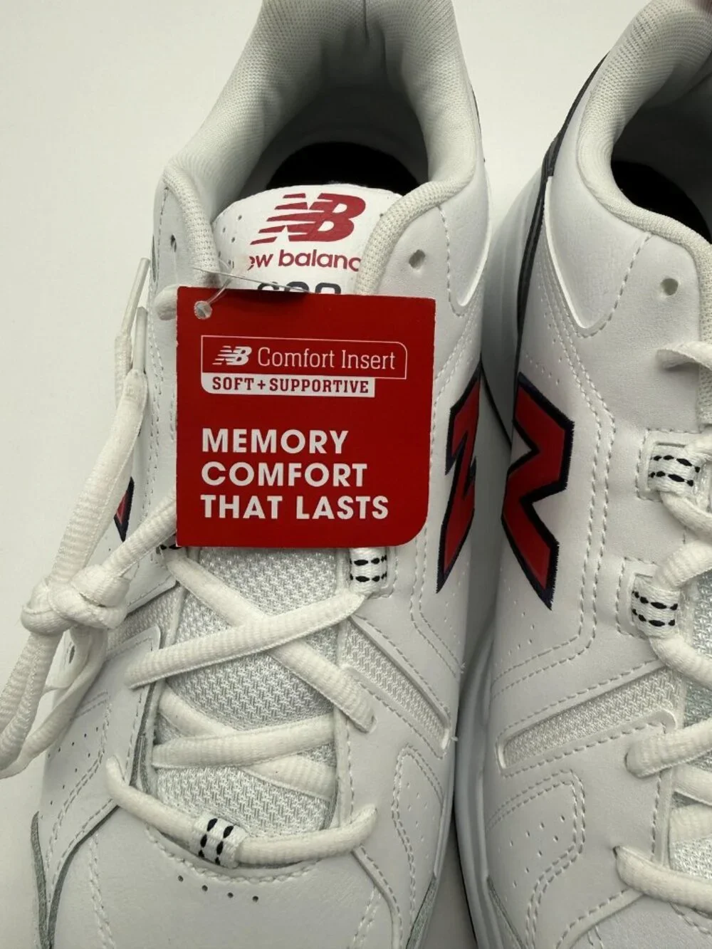 New New Balance 608 4E Wide Walking Shoes Men's Size 12 White Navy MX608HR5